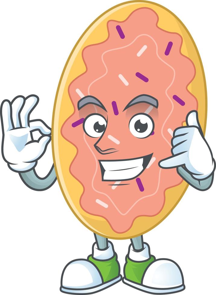 Cartoon character of bread vector