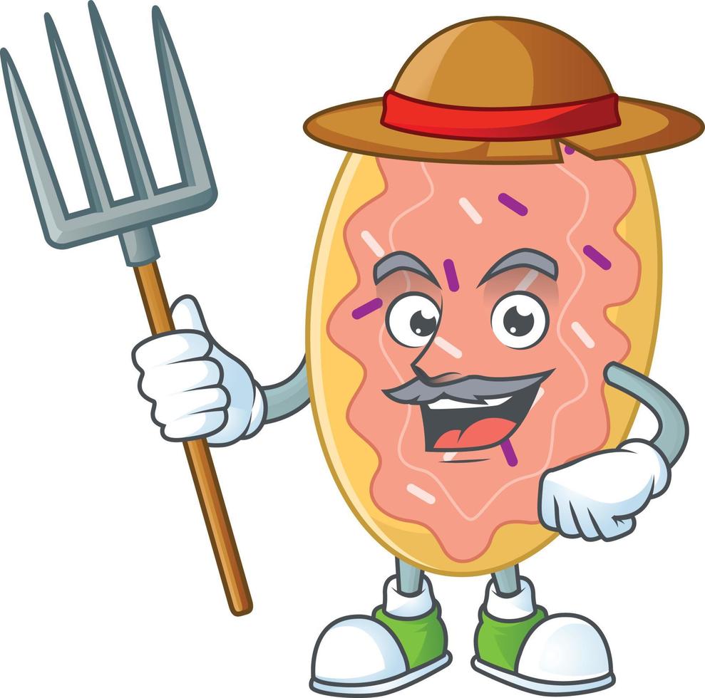 Cartoon character of bread vector