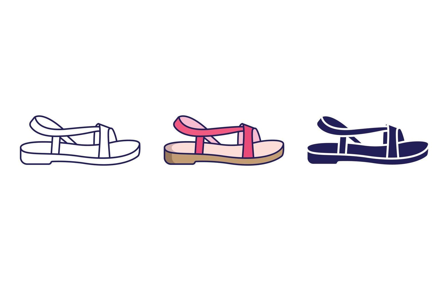 sandal vector icon