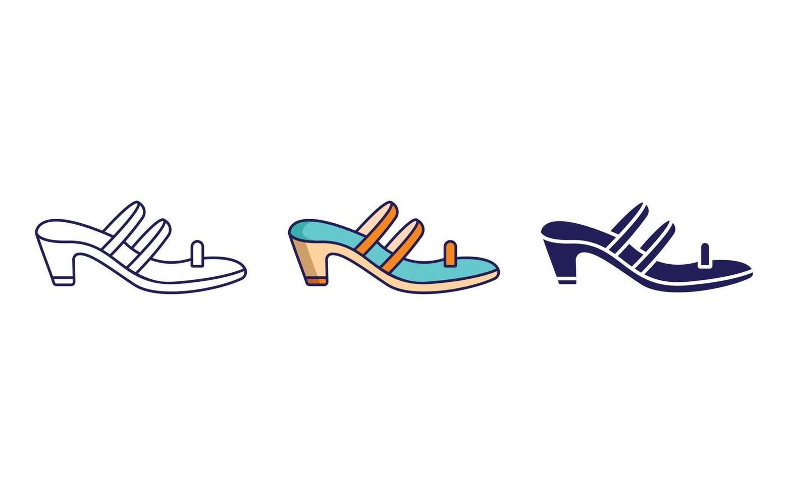 woman Footwear vector icon