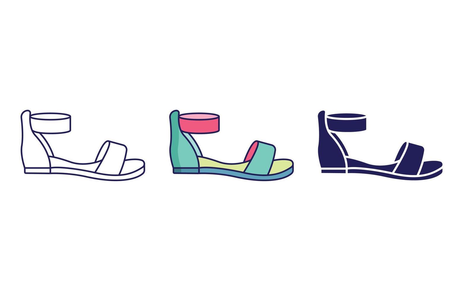 sandal vector icon