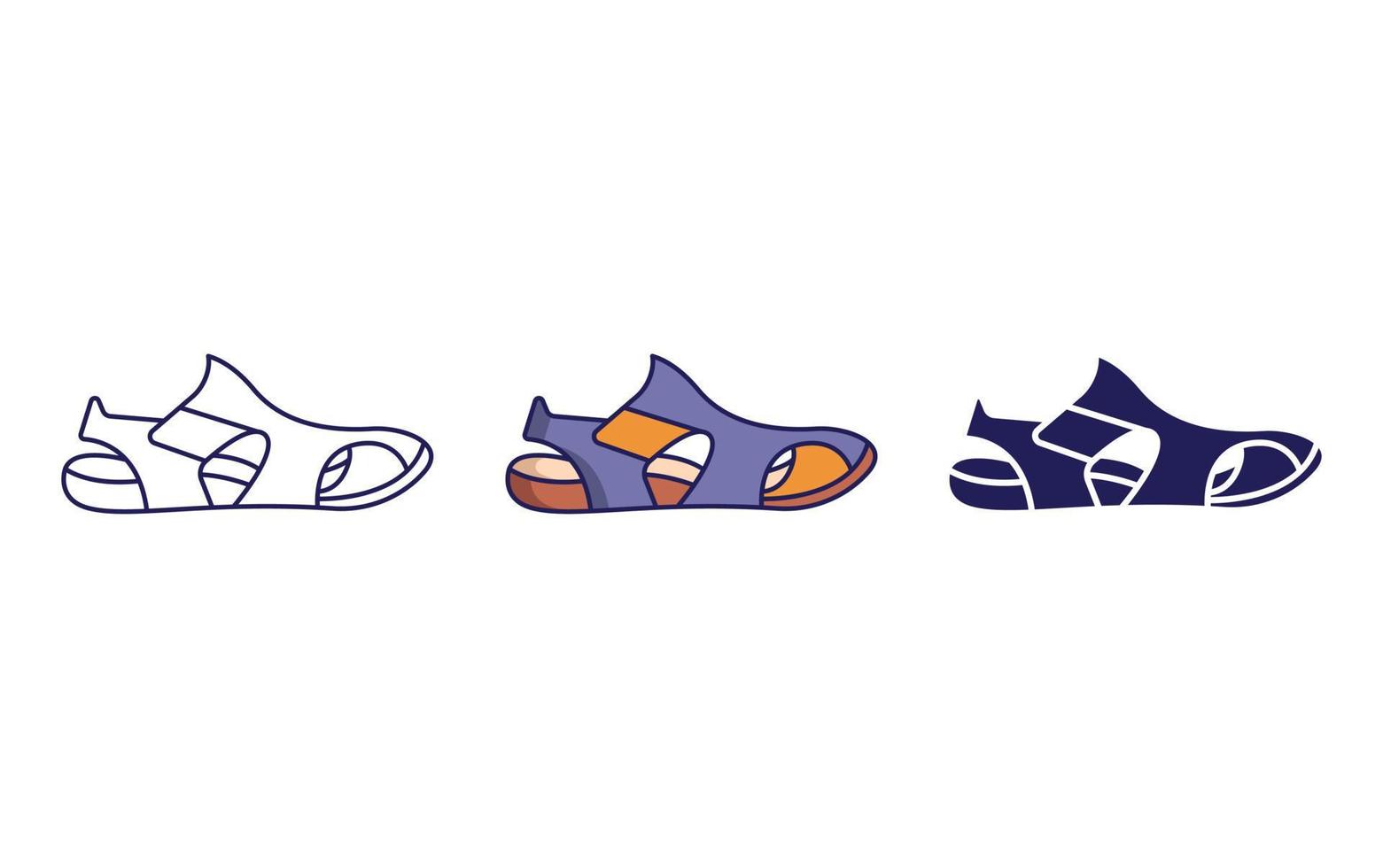 sandal vector icon