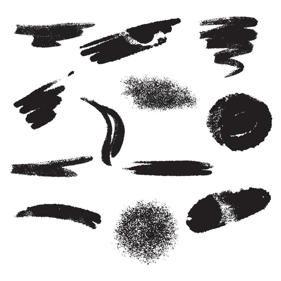 Set Texture Scribble Shape vector