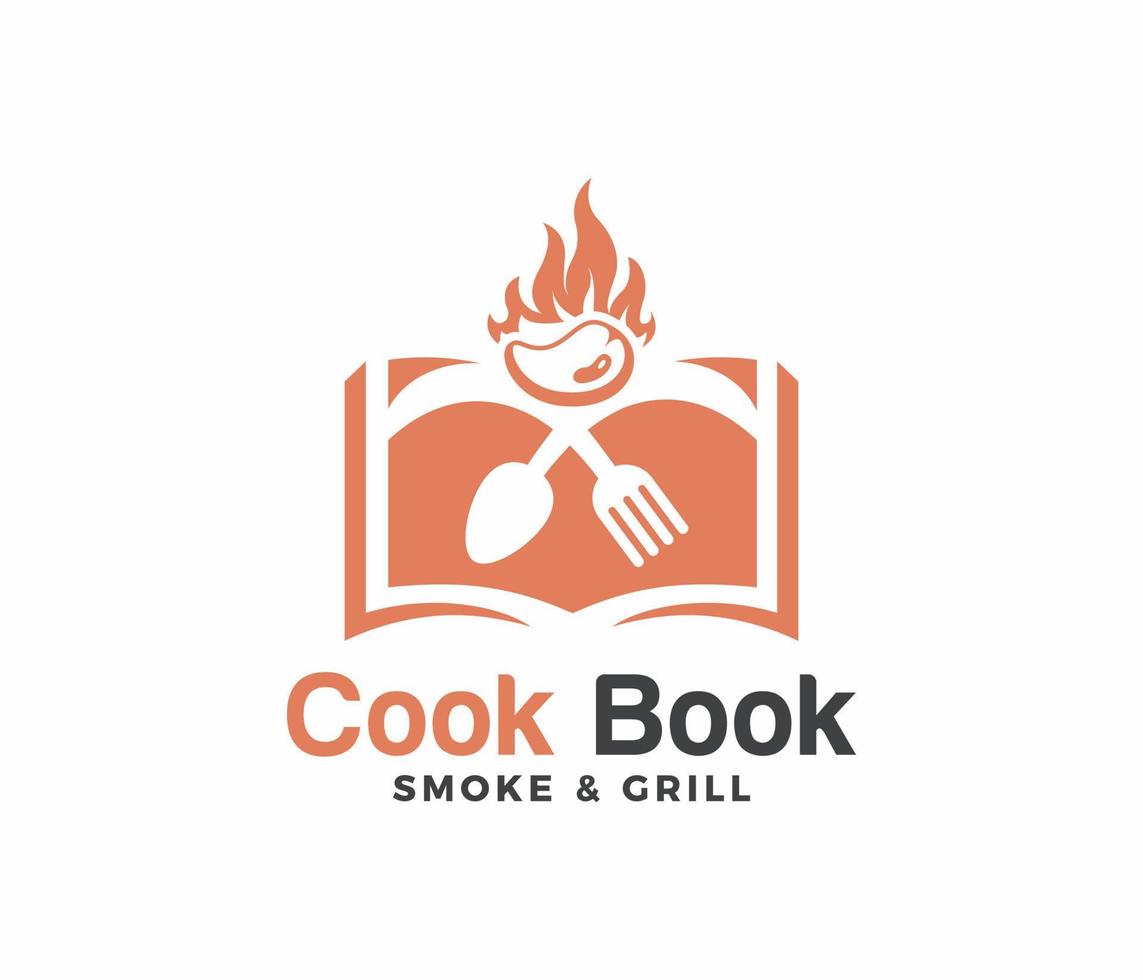 food logo or cookbook logo vector