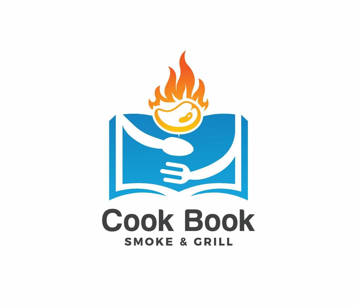 food logo or cookbook logo vector