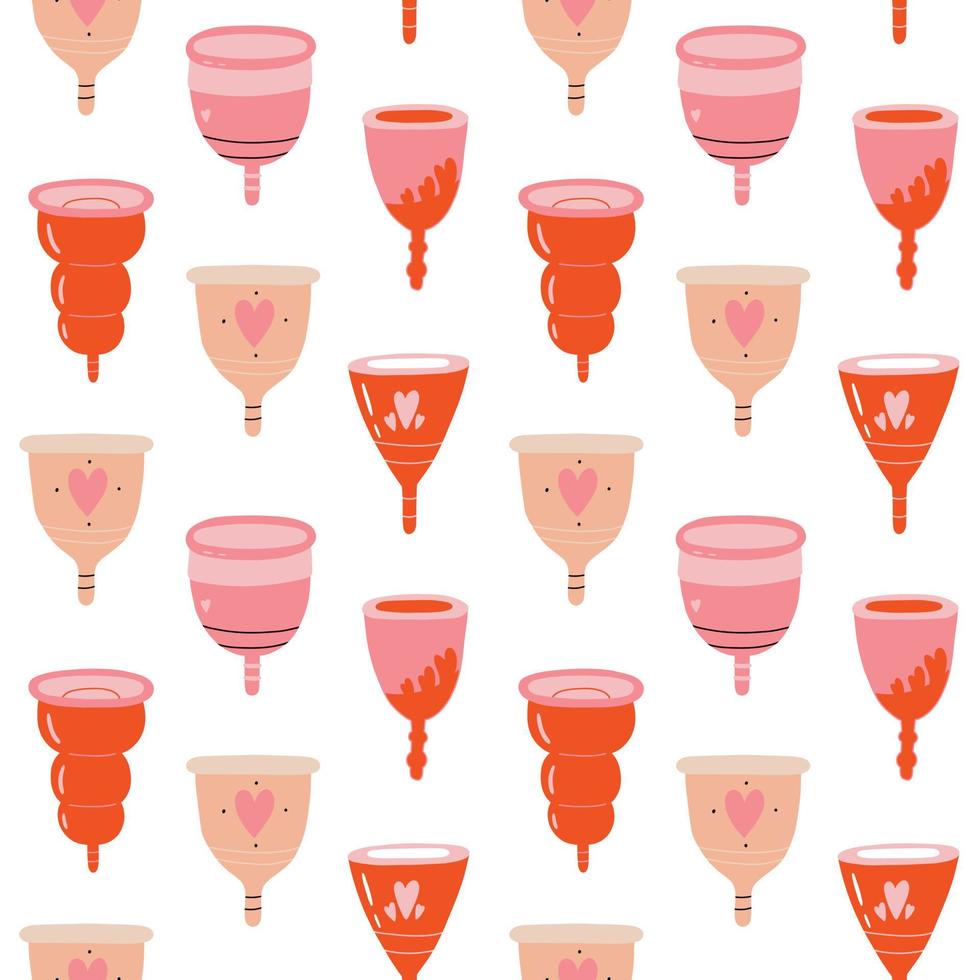 menstrual taza modelo vector