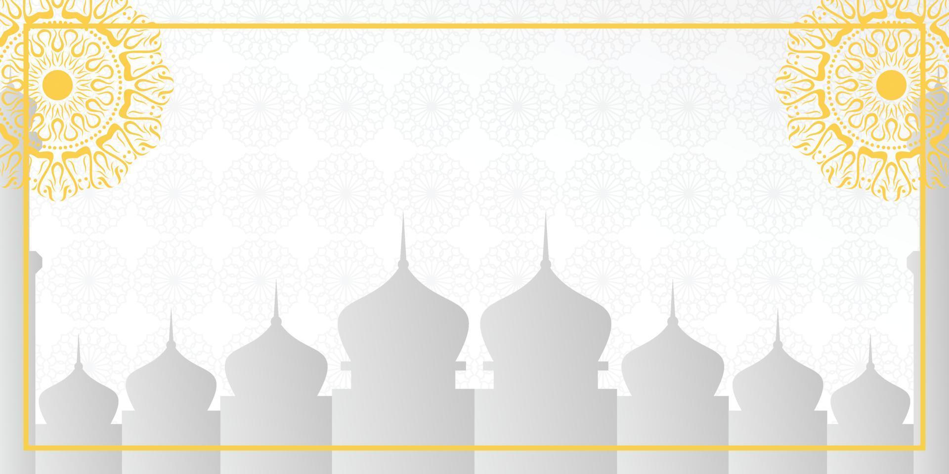 Islamic background, with beautiful mandala ornament. vector template for banners, greeting cards for Islamic holidays.