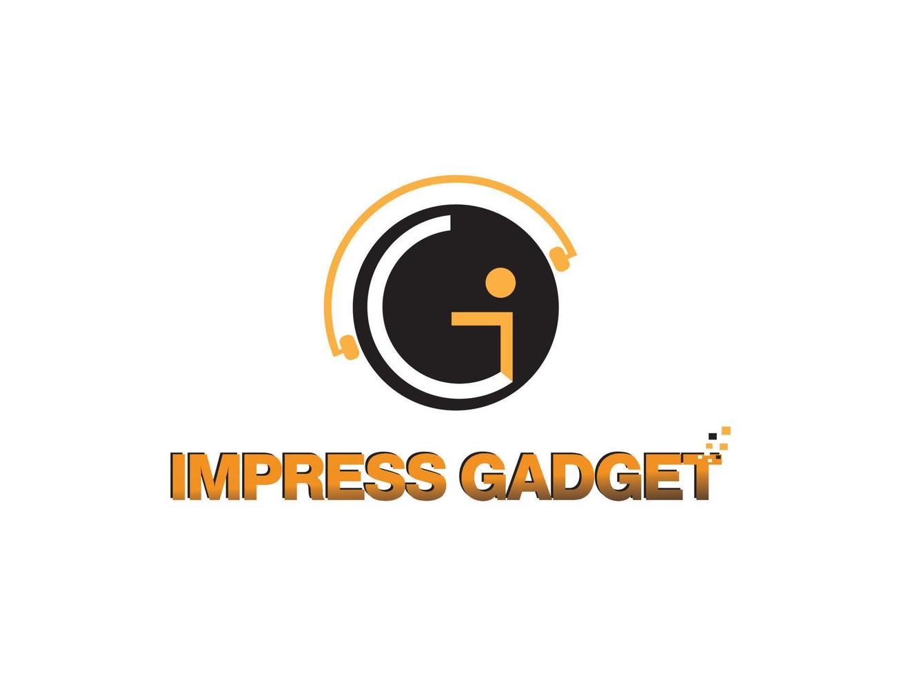 impress gadget logo template vector