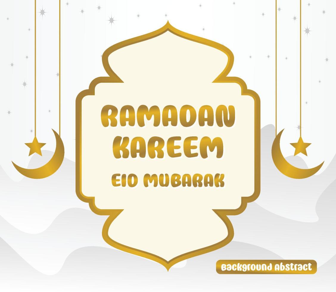 editable ramadan sale poster templates. with moon and star ornaments. Design for social media and web. Vector illustration