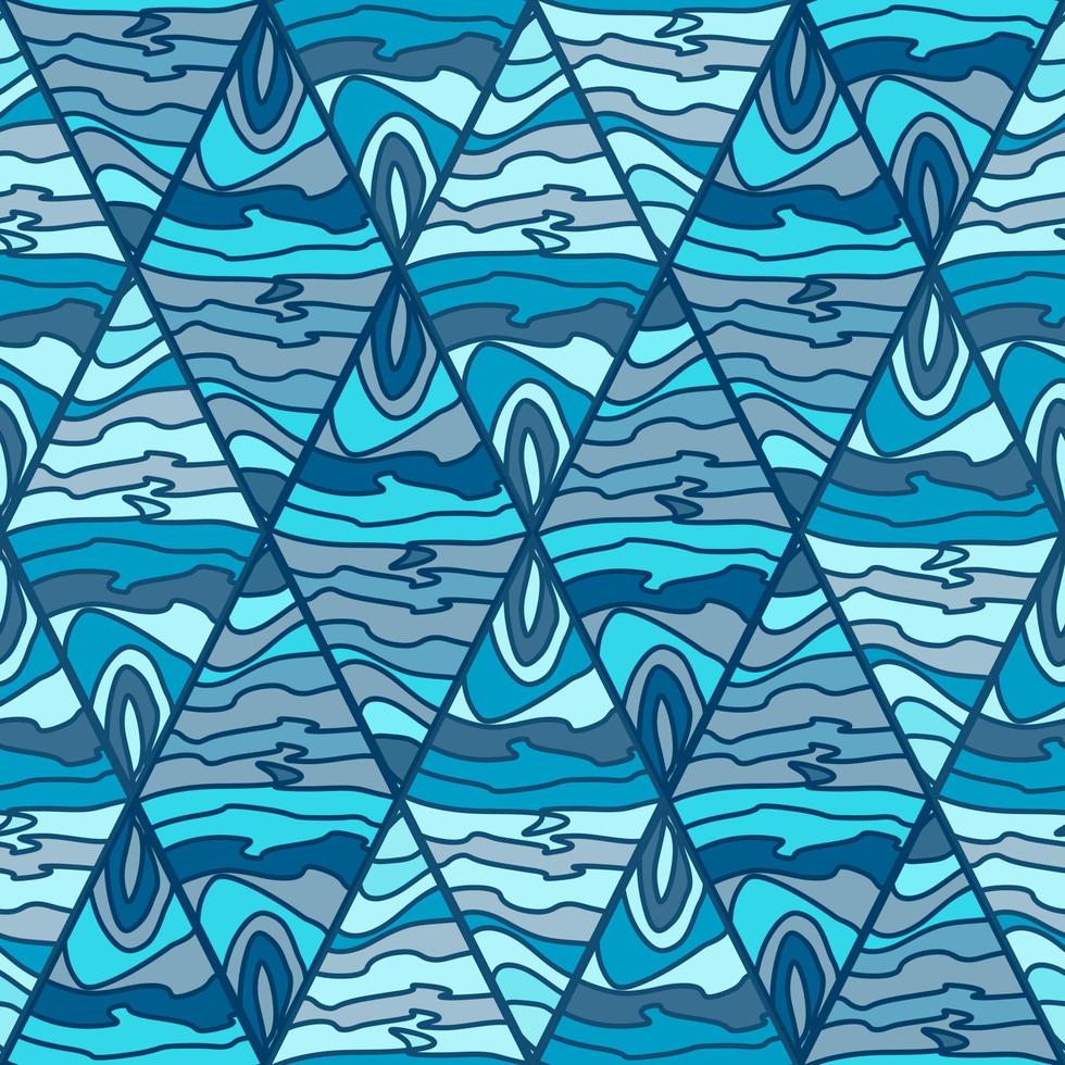 Mosaic seamless background pattern. Abstract decorative geometric wallpaper. vector