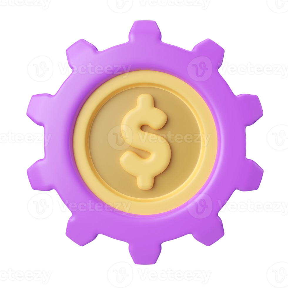 Money Management 3D Illustration Icon png