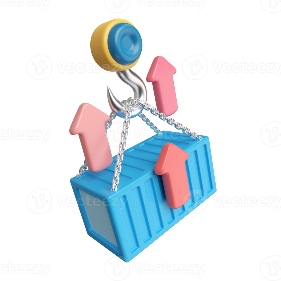 Export 3D Illustration Icon png