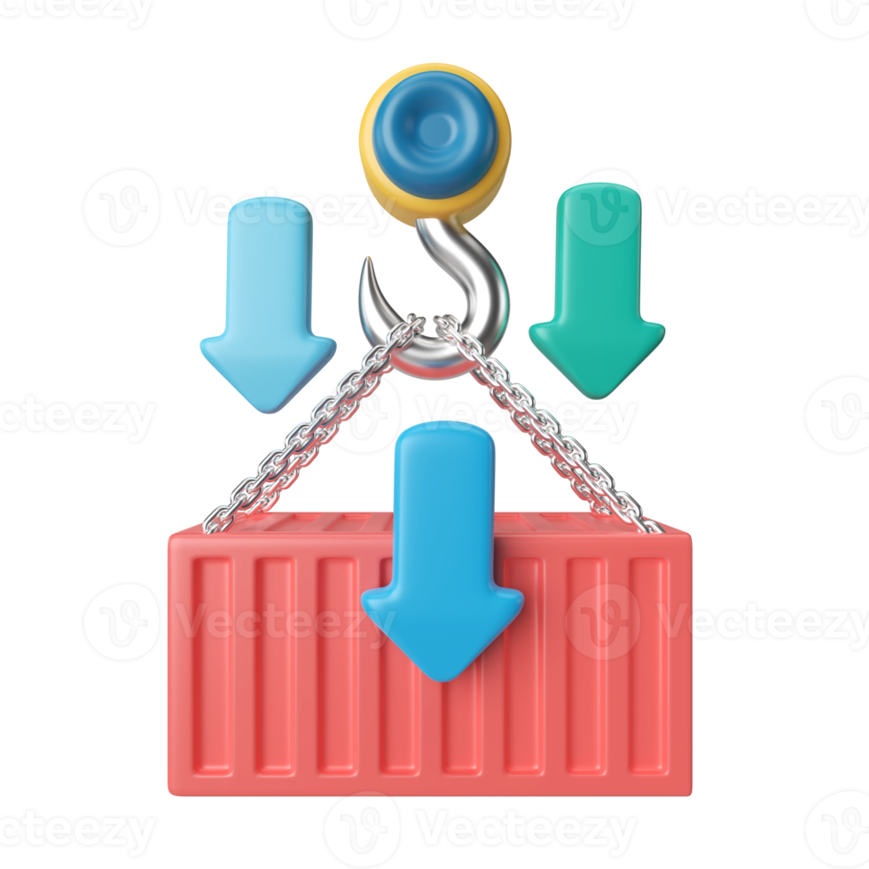 Import 3D Illustration Icon png