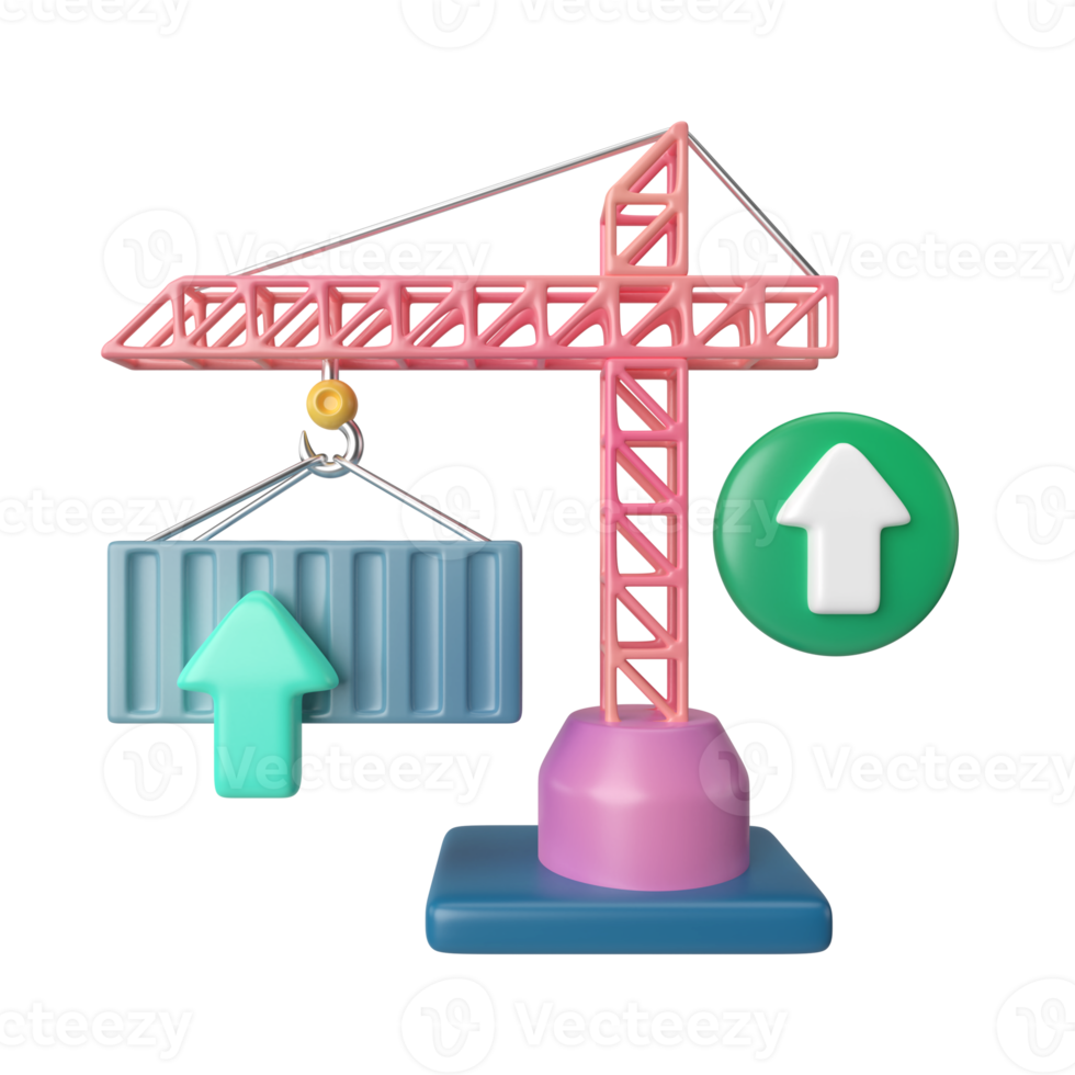Export 3D Illustration Icon png