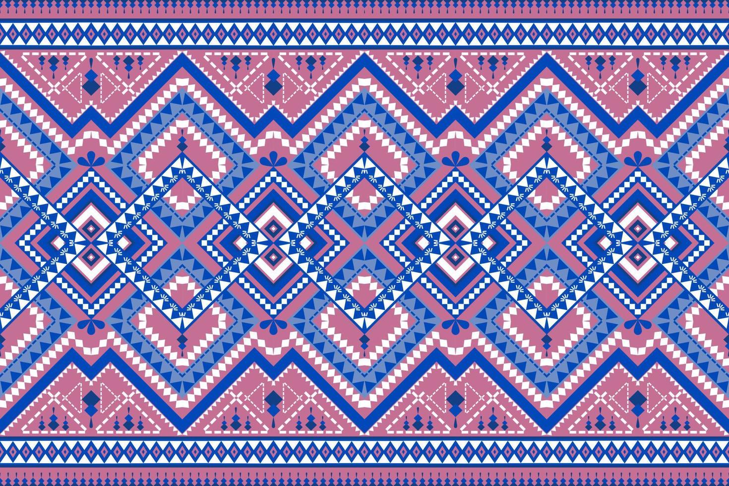 Diseño de patrón de tradición y oriental asiático étnico geométrico sin costuras para textura y fondo. decoración de patrones de seda y tela para alfombras, prendas de vestir, envolturas y papel tapiz vector