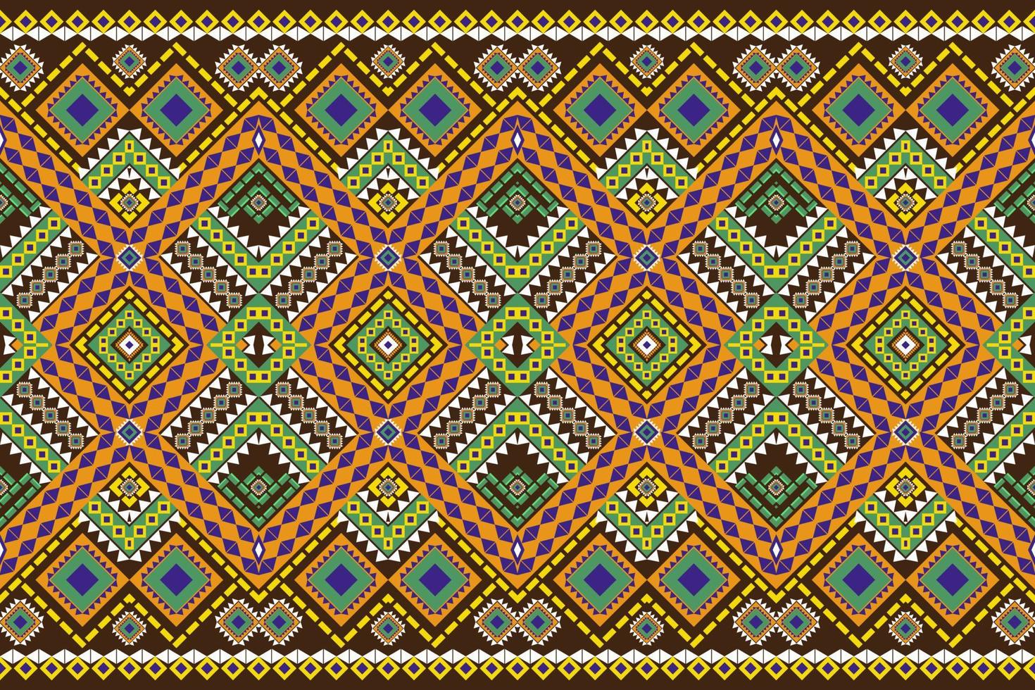 Seamless geometric ethnic asian oriental and tradition pattern design for texture and background. Silk and fabric pattern decoration for carpet, clothing, wrapping and wallpaper vector