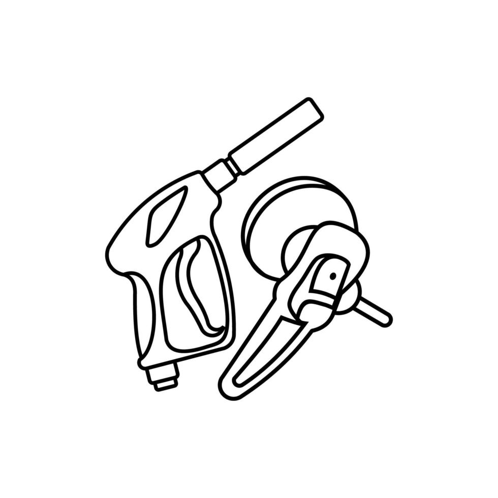 auto detailing wash line template illustration vector
