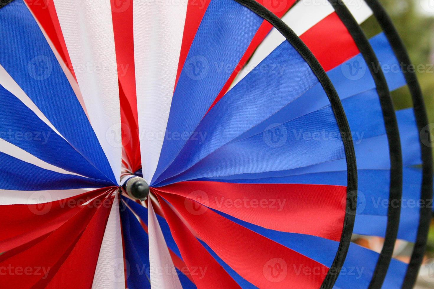 Red White and Blue Pin Wheel photo