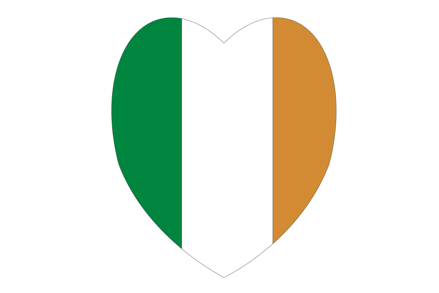 Ierland vlag. illustratie van de Iers vlag vrij PNG