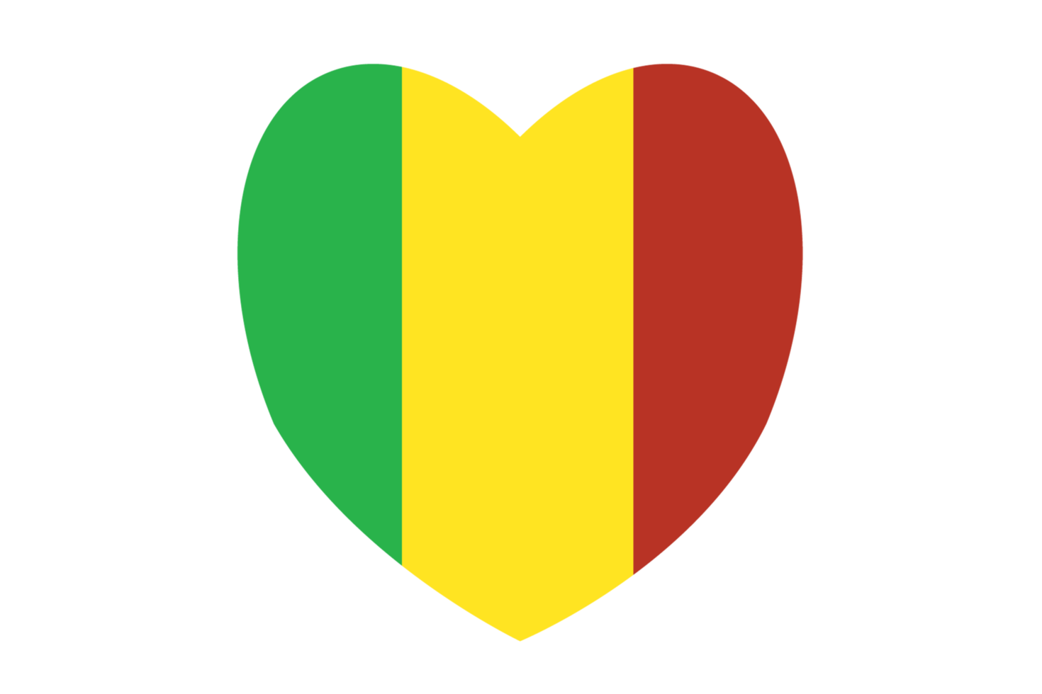 Mali flag. Official colors and proportions. National Mali flag. Free PNG