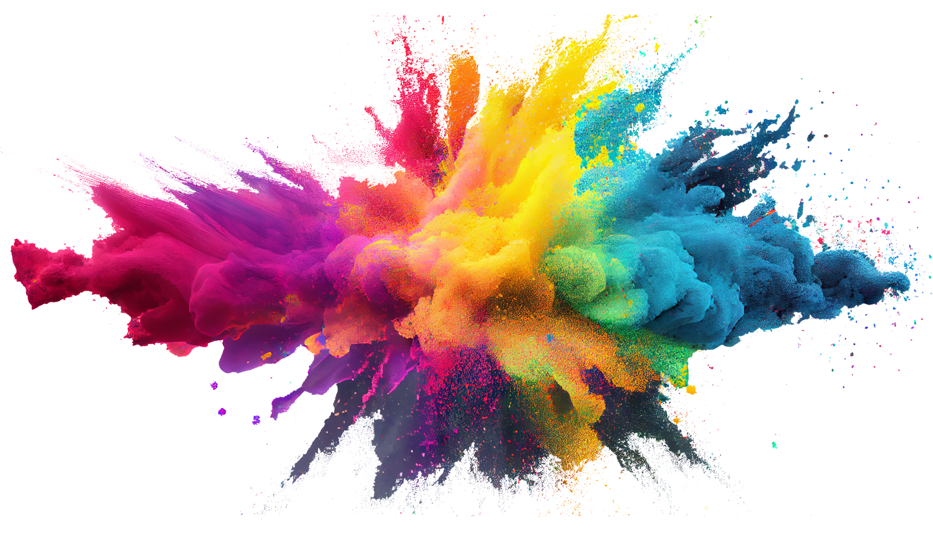 colorful paint splatter