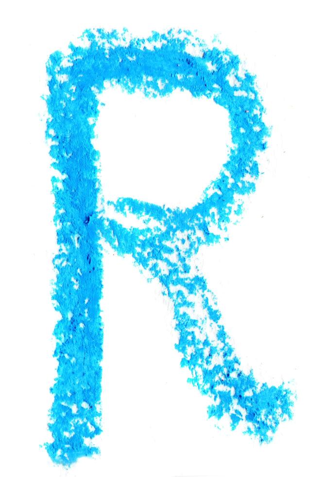 alfabeto pastel letra foto