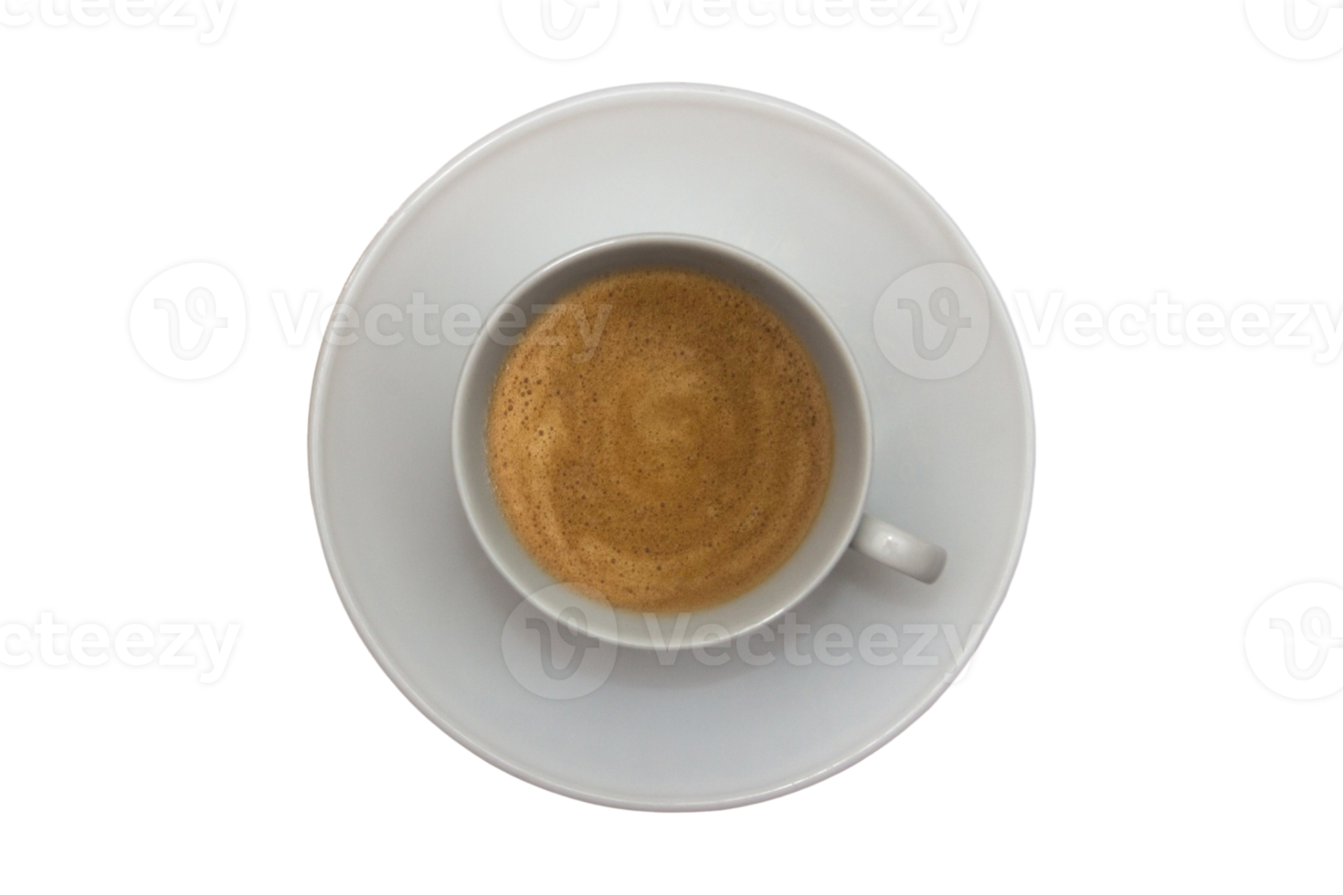 Gray plate and cup with coffee isolated on a transparent background png