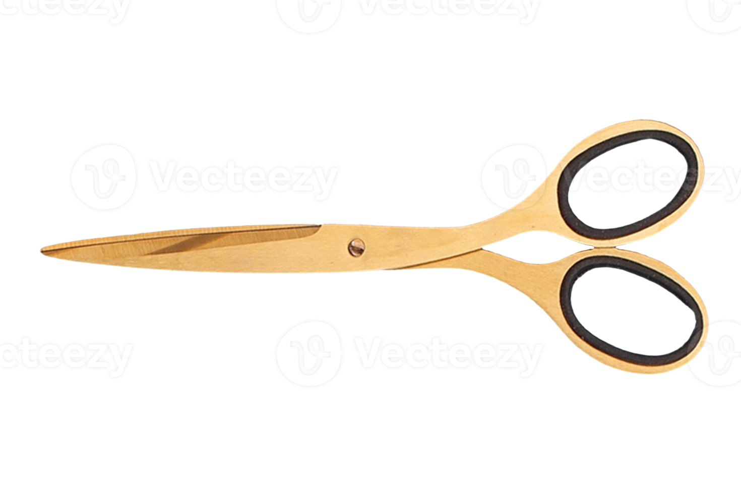 Gold scissors isolated on a transparent background 21596731 PNG