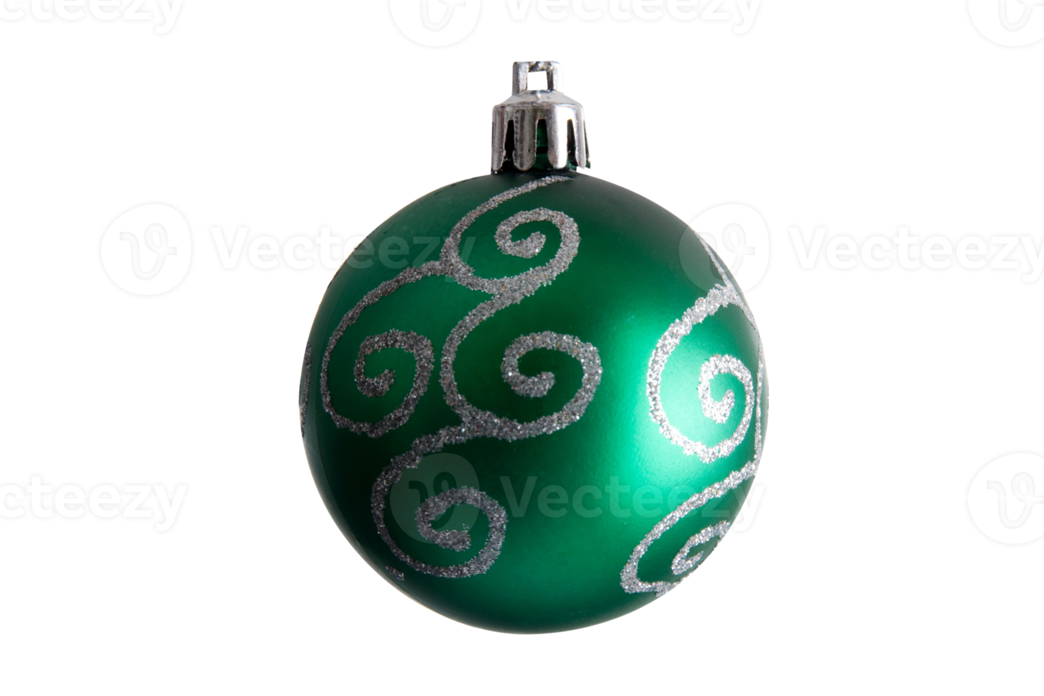 verde Natal bola isolado em uma transparente fundo png