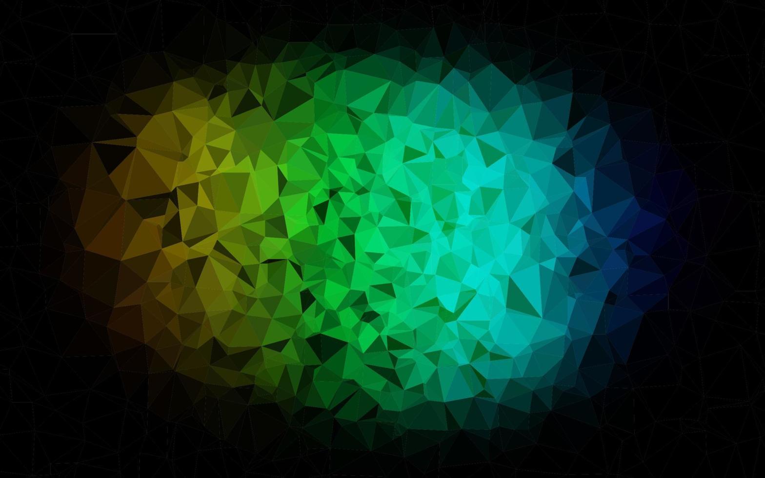 Dark Multicolor, Rainbow vector low poly layout.