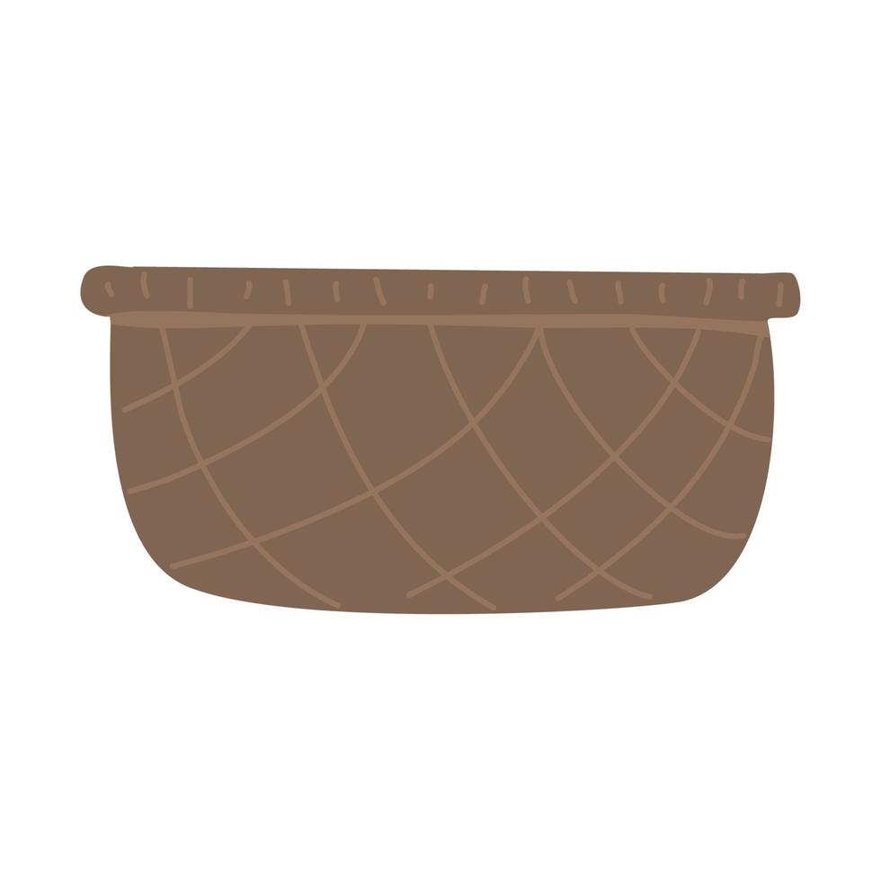 hand woven willow baskets vector