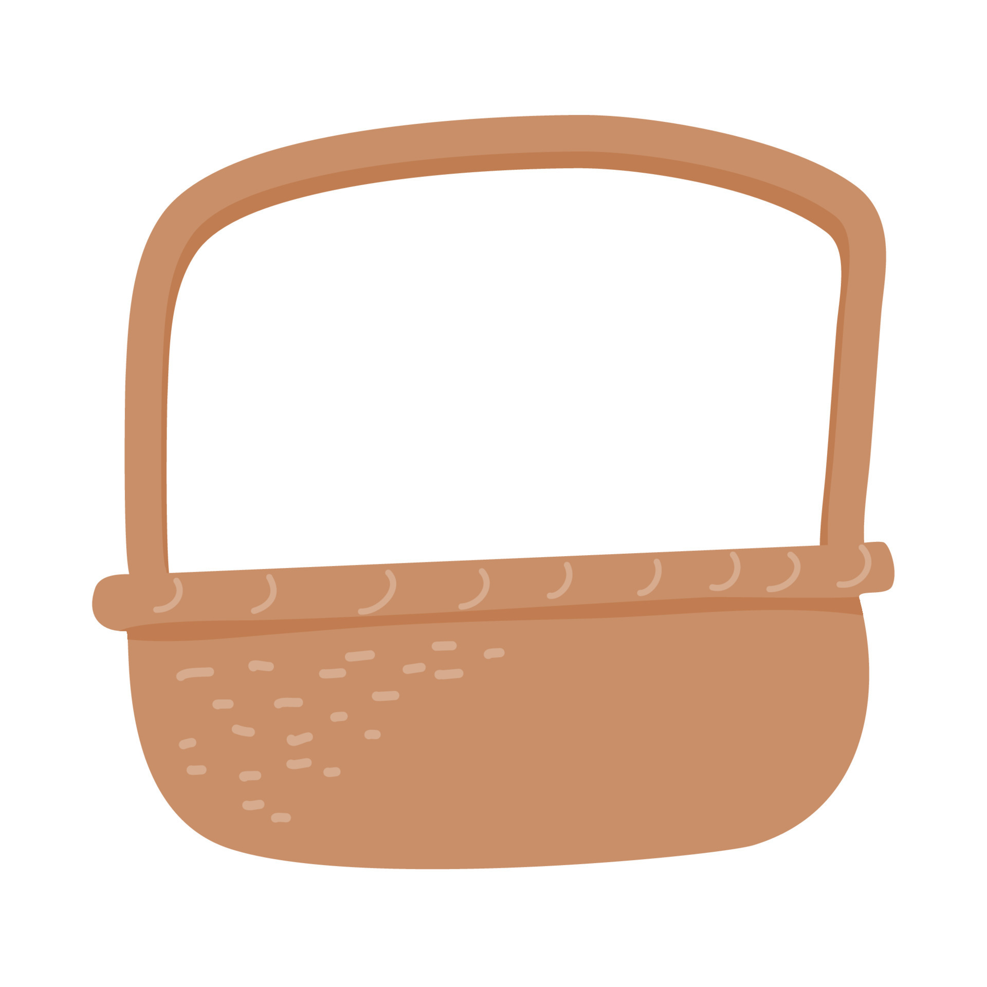 Empty baskets illustration 21597056 Vector Art at Vecteezy