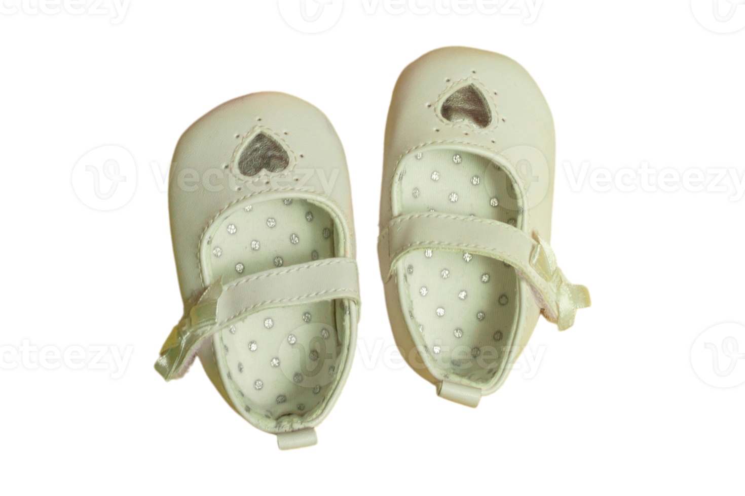 Green baby shoes isolated on a transparent background png