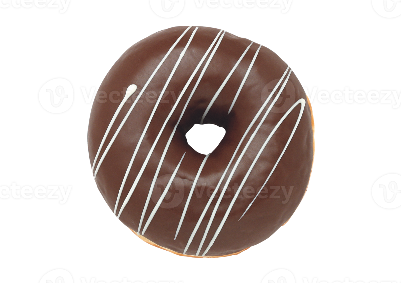 Chocolate donuts isolated on a transparent background png