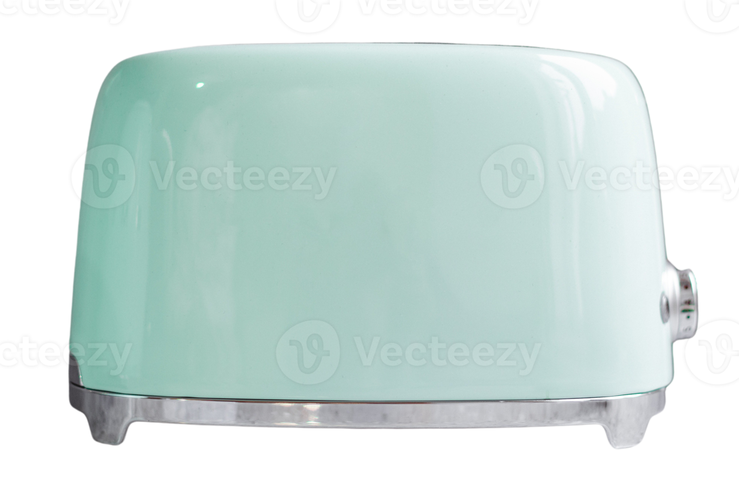 Green toaster isolated on a transparent background png