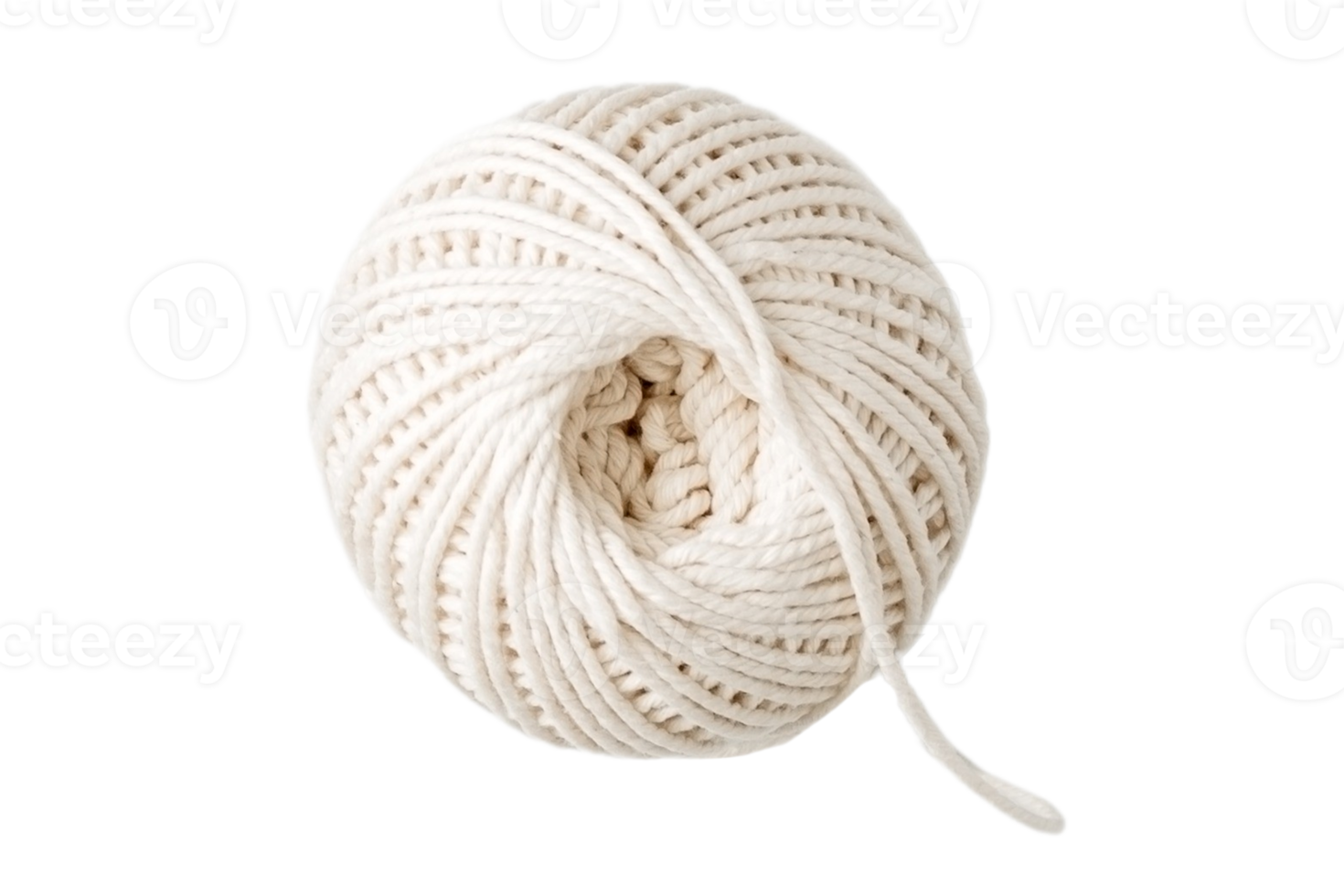Beige thread spool isolated on a transparent background png