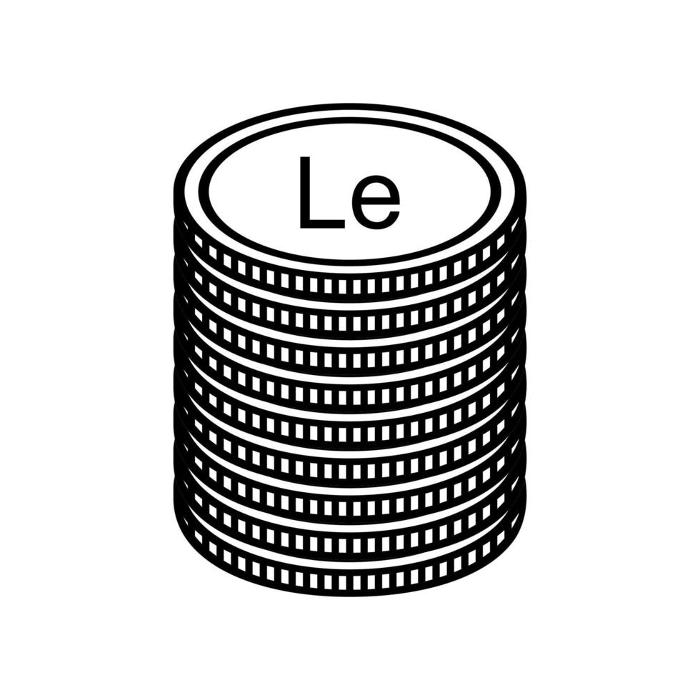 Sierra Leone Currency Symbol, Sierra Leonean Leone Icon, SLE Sign. Vector Illustration