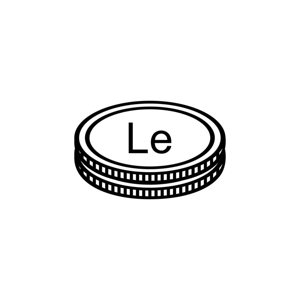 Sierra Leone Currency Symbol, Sierra Leonean Leone Icon, SLE Sign. Vector Illustration