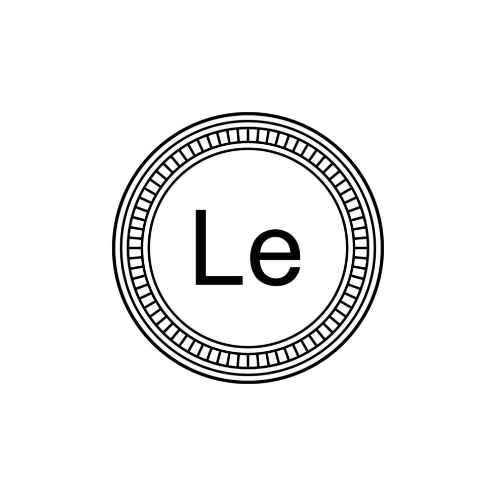 Sierra Leone Currency Symbol, Sierra Leonean Leone Icon, SLE Sign. Vector Illustration