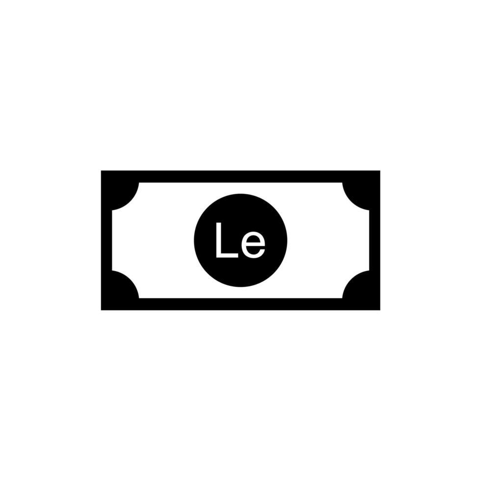 Sierra Leone Currency Symbol, Sierra Leonean Leone Icon, SLE Sign. Vector Illustration