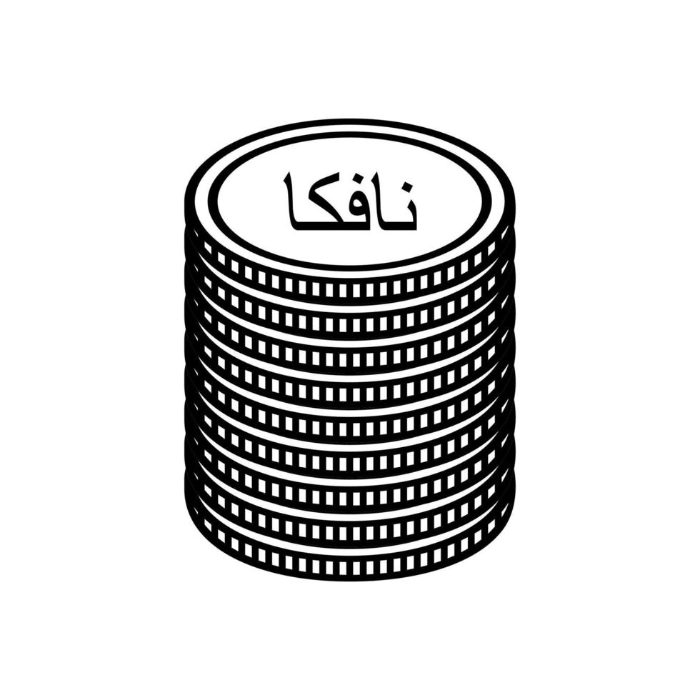 Eritrea Currency Symbol, Arabic Version, Eritrean Nafka Icon, ERN Sign. Vector Illustration