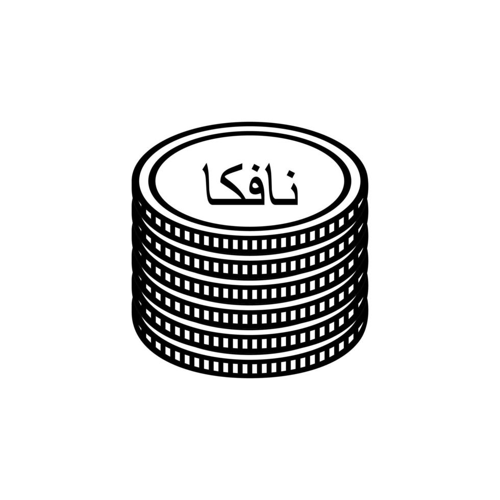 Eritrea Currency Symbol, Arabic Version, Eritrean Nafka Icon, ERN Sign. Vector Illustration