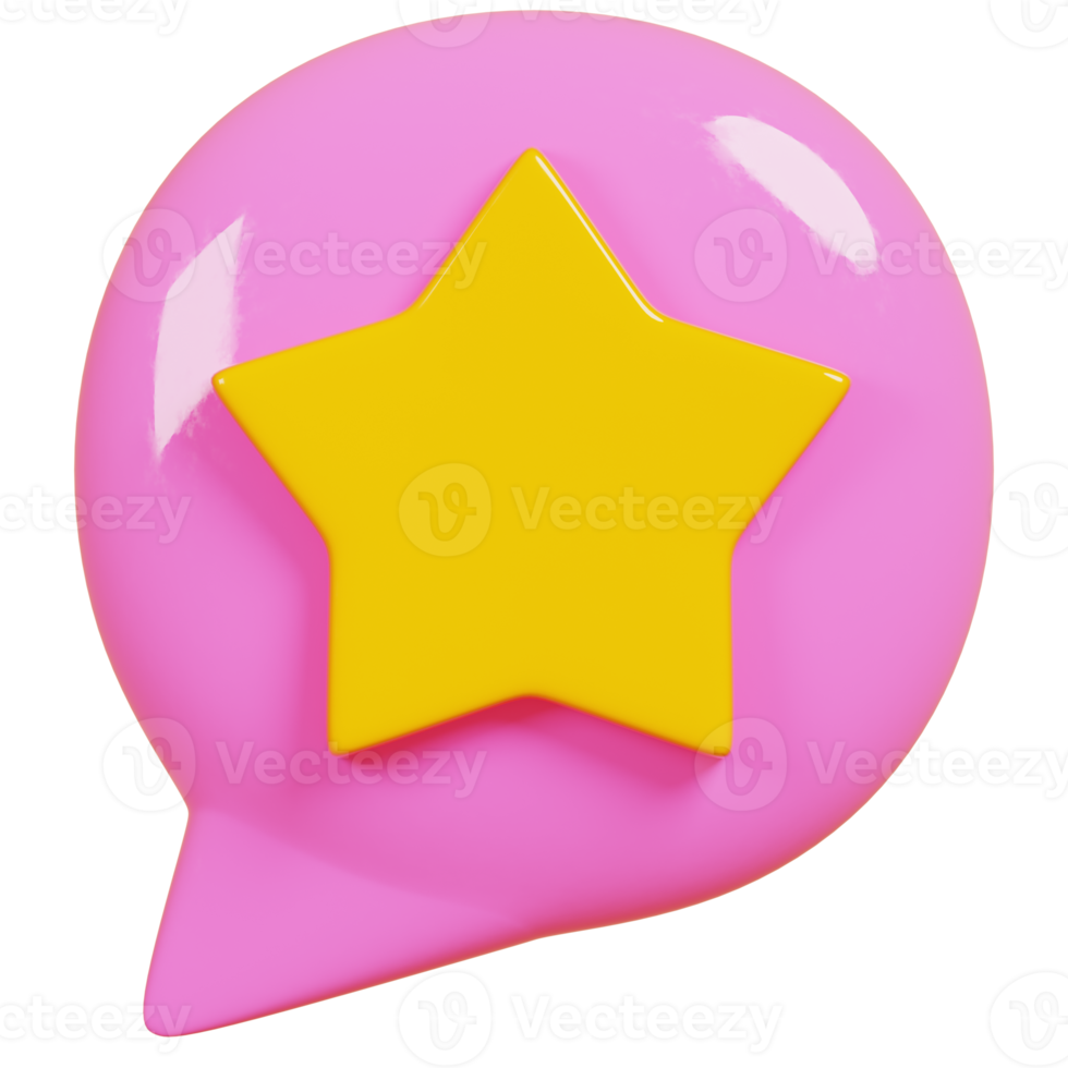 3d mignonne star.minimal conception 3d rendre. png