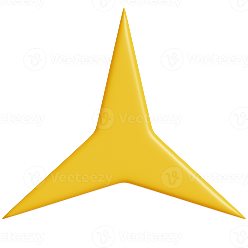 3D cute yellow star.Minimal design 3d render. png