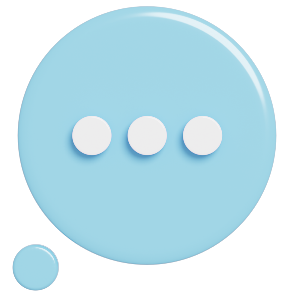 Chat Speech Bubble Communication.Comment Social media online concept.3D render Illustration. png