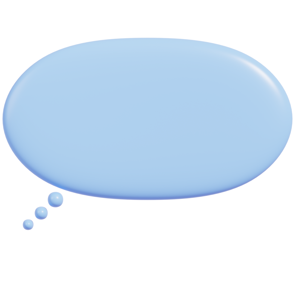 3D Speech Bubble.Comment Social media online concept.3D render Illustration. png