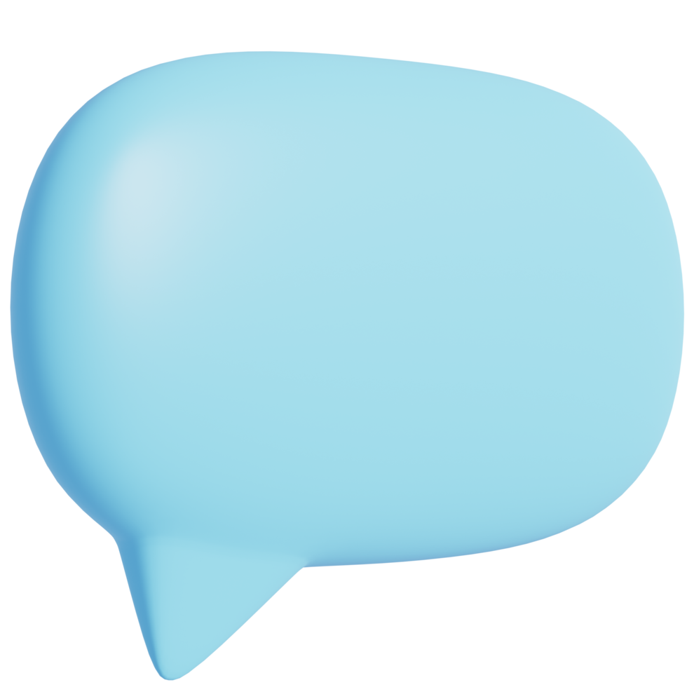 Chat Speech Bubble Communication.Comment Social media online concept.3D render Illustration. png