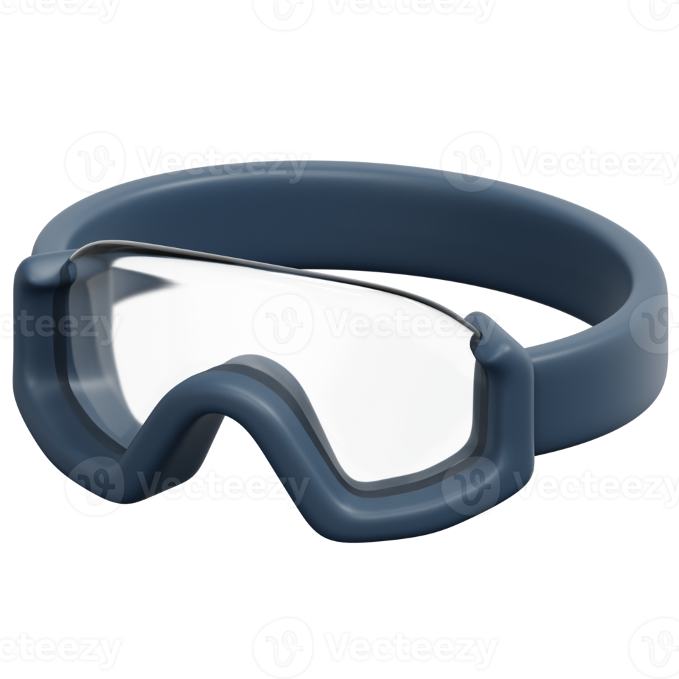 safety glasses 3d render icon illustration png