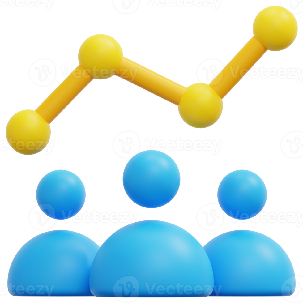 analytic 3d render icon illustration png