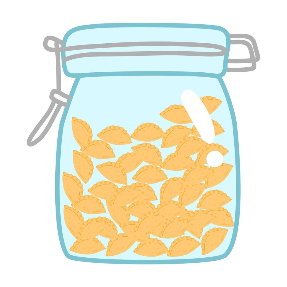 snack in jar for eid fitr vector